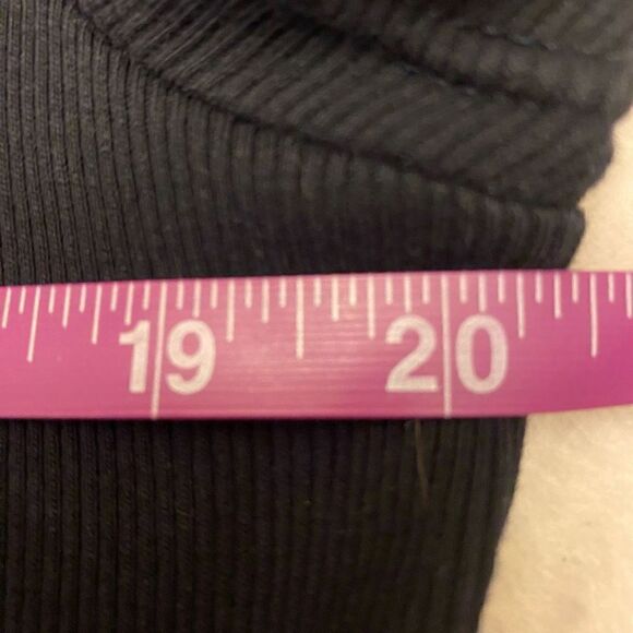 Talbots Black Modern Polo with Mandarin Collar and Rhinestone Buttons‎ Sz XL - Picture 13 of 16